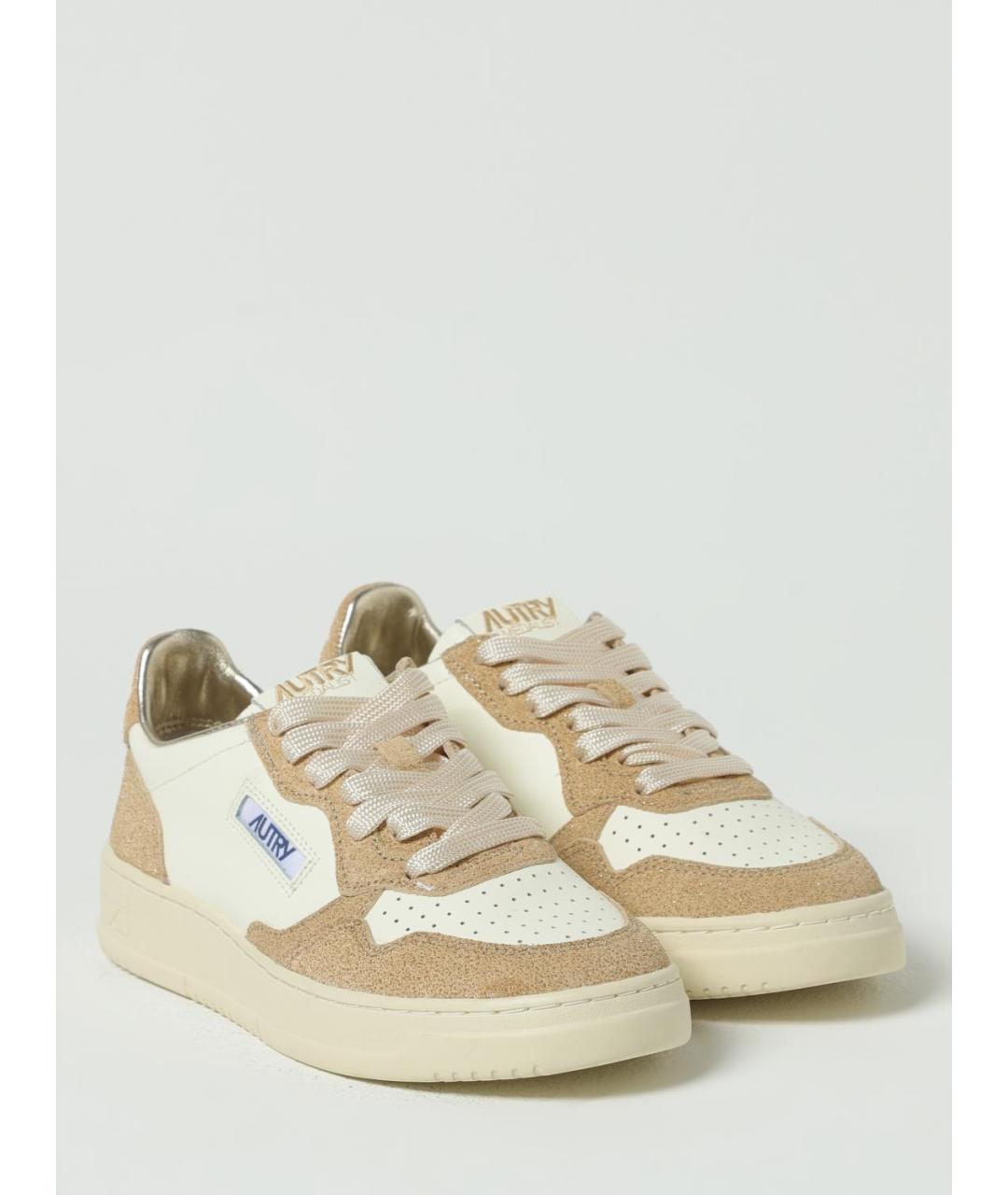 AUTRY Бежевые кожаные кеды, фото 2