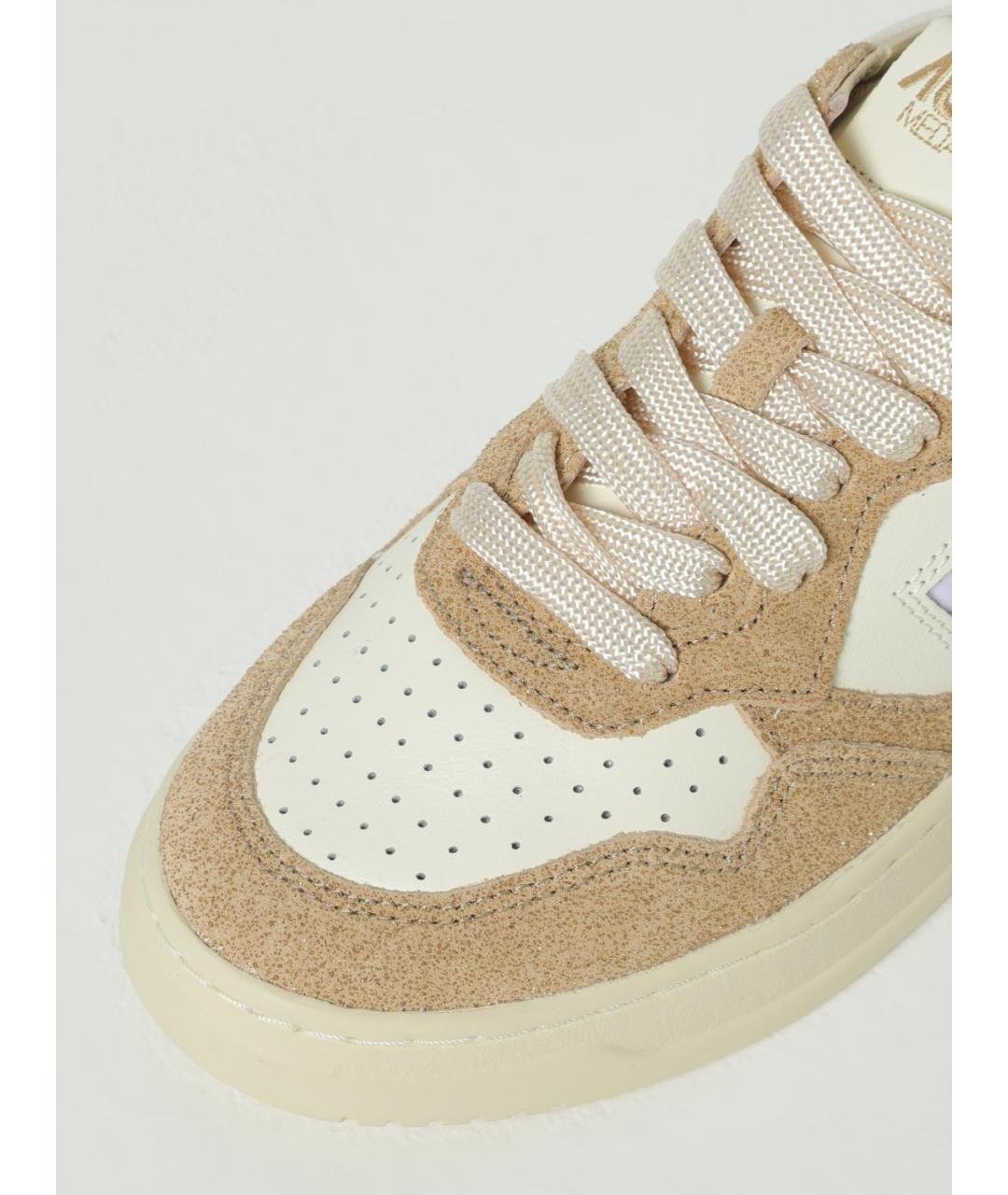 AUTRY Бежевые кожаные кеды, фото 4