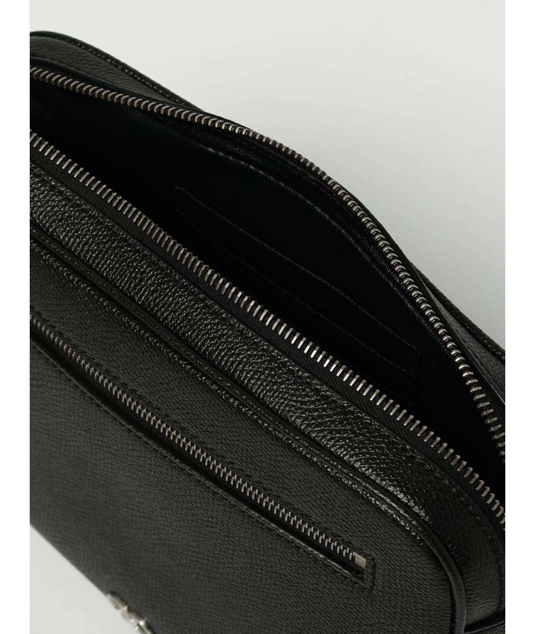 VALENTINO Черная кожаная папка для документов, фото 5