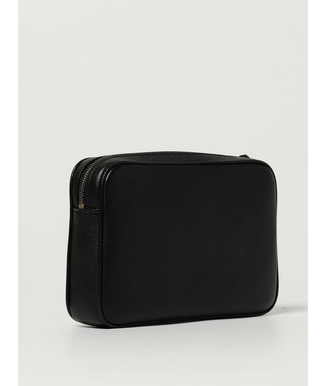 VALENTINO Черная кожаная папка для документов, фото 3