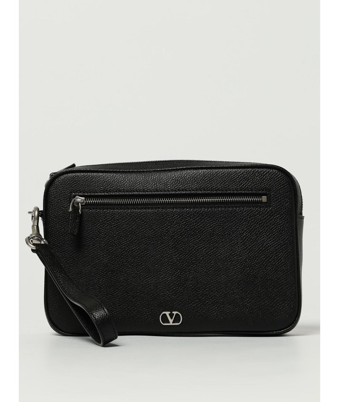 VALENTINO Черная кожаная папка для документов, фото 6