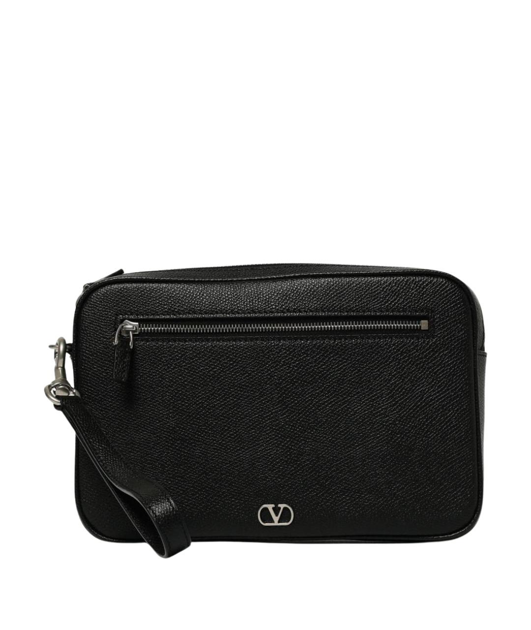 VALENTINO Черная кожаная папка для документов, фото 1