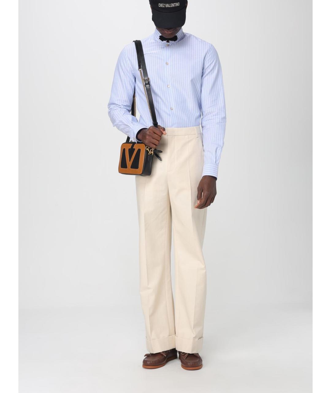 VALENTINO Черная кожаная сумка на плечо, фото 2