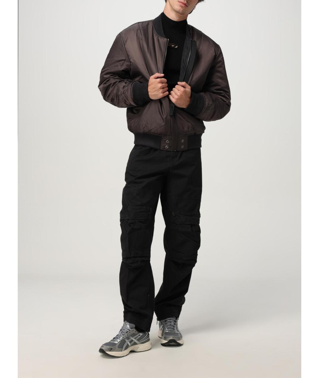 DIESEL Черная полиэстеровая куртка, фото 2