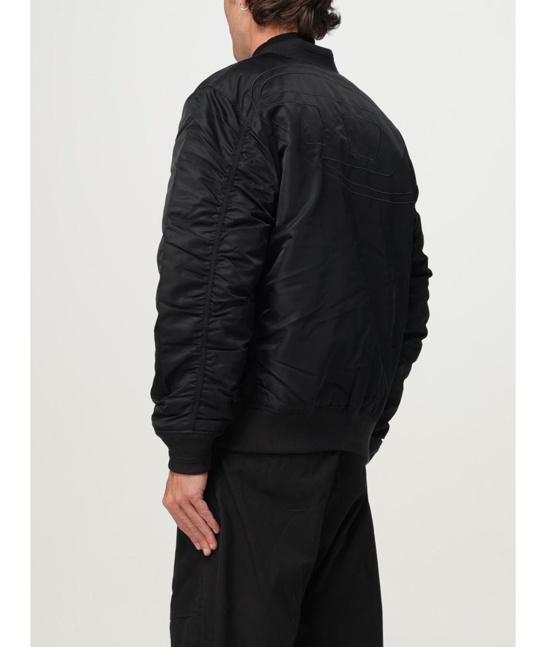 DIESEL Черная полиэстеровая куртка, фото 3