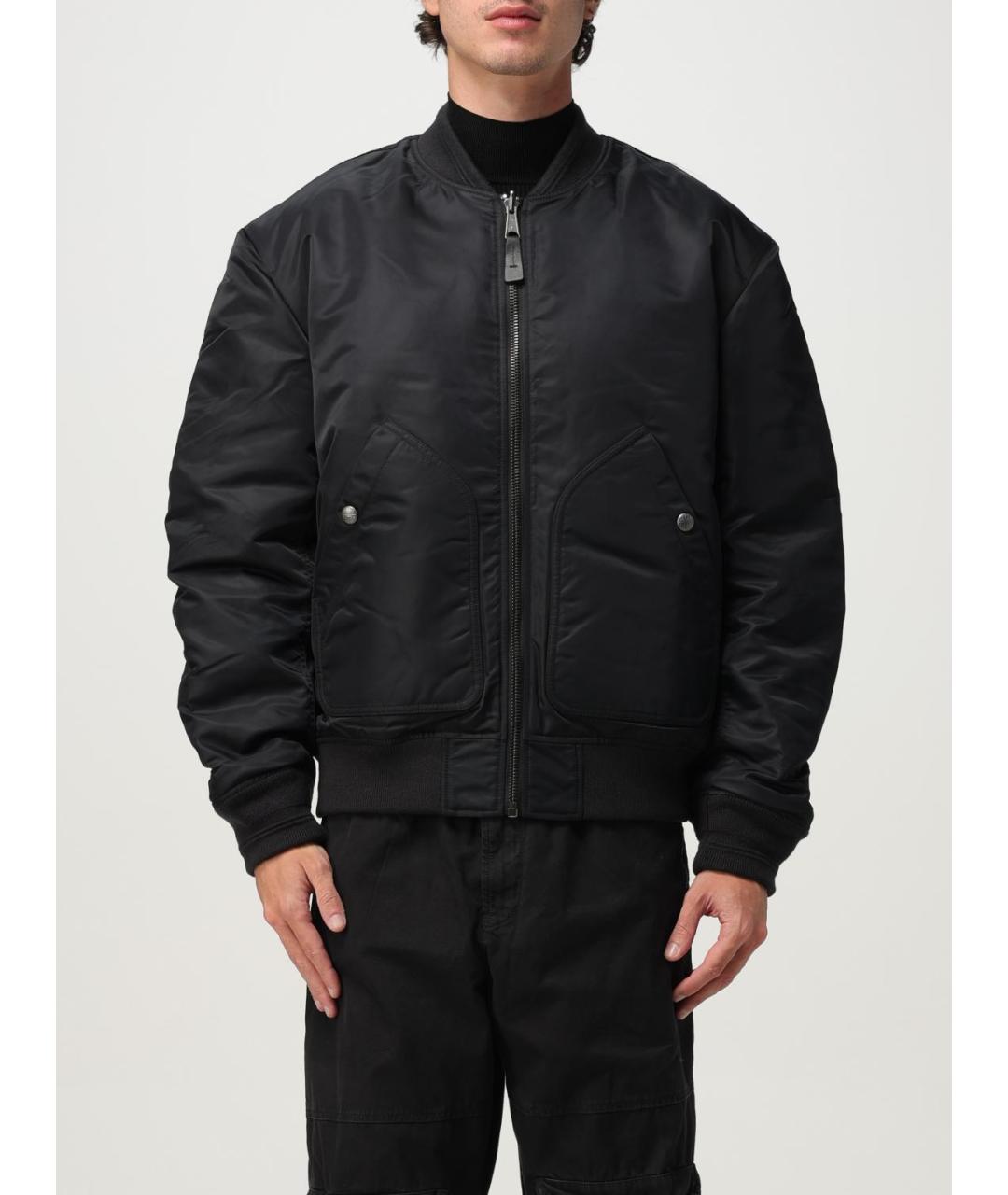 DIESEL Черная полиэстеровая куртка, фото 6