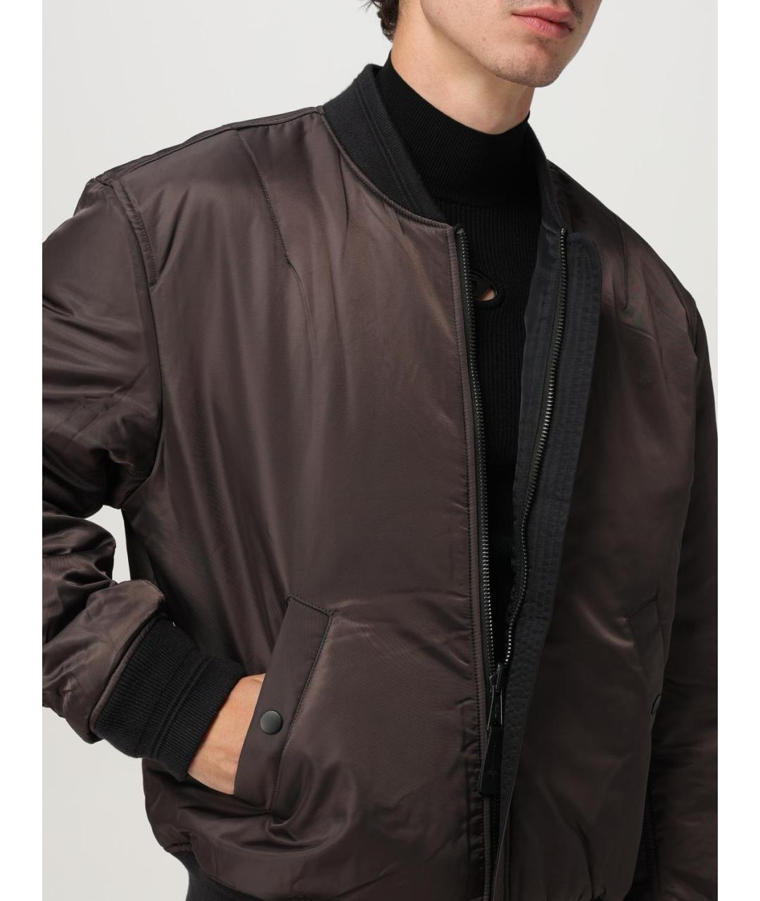 DIESEL Черная полиэстеровая куртка, фото 5