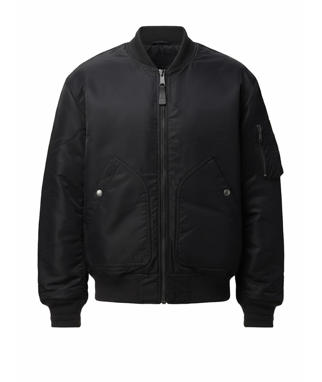 DIESEL Черная полиэстеровая куртка, фото 1