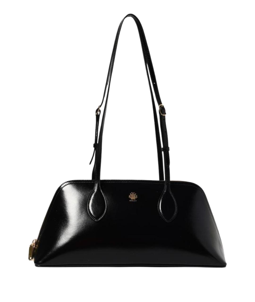 BALLY Черная кожаная сумка тоут, фото 1