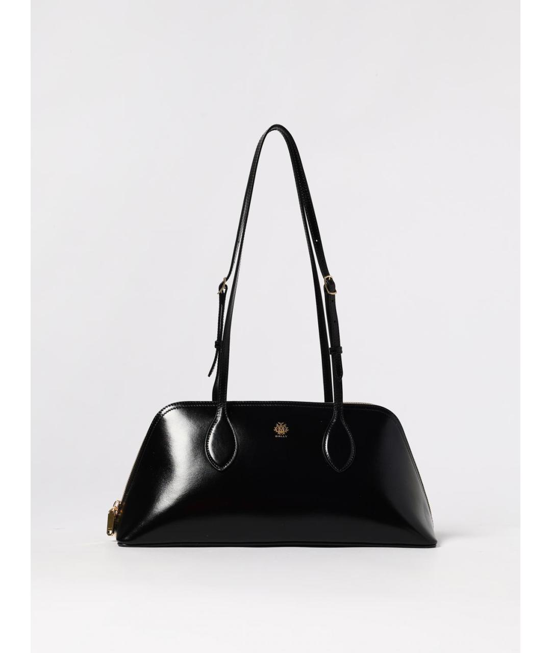 BALLY Черная кожаная сумка тоут, фото 5