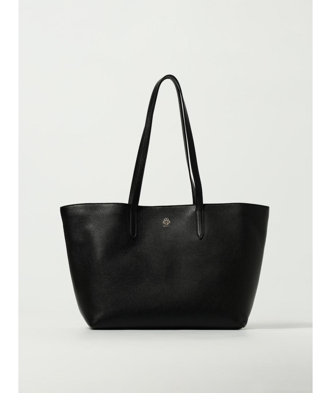 BALLY Черная кожаная сумка тоут, фото 5