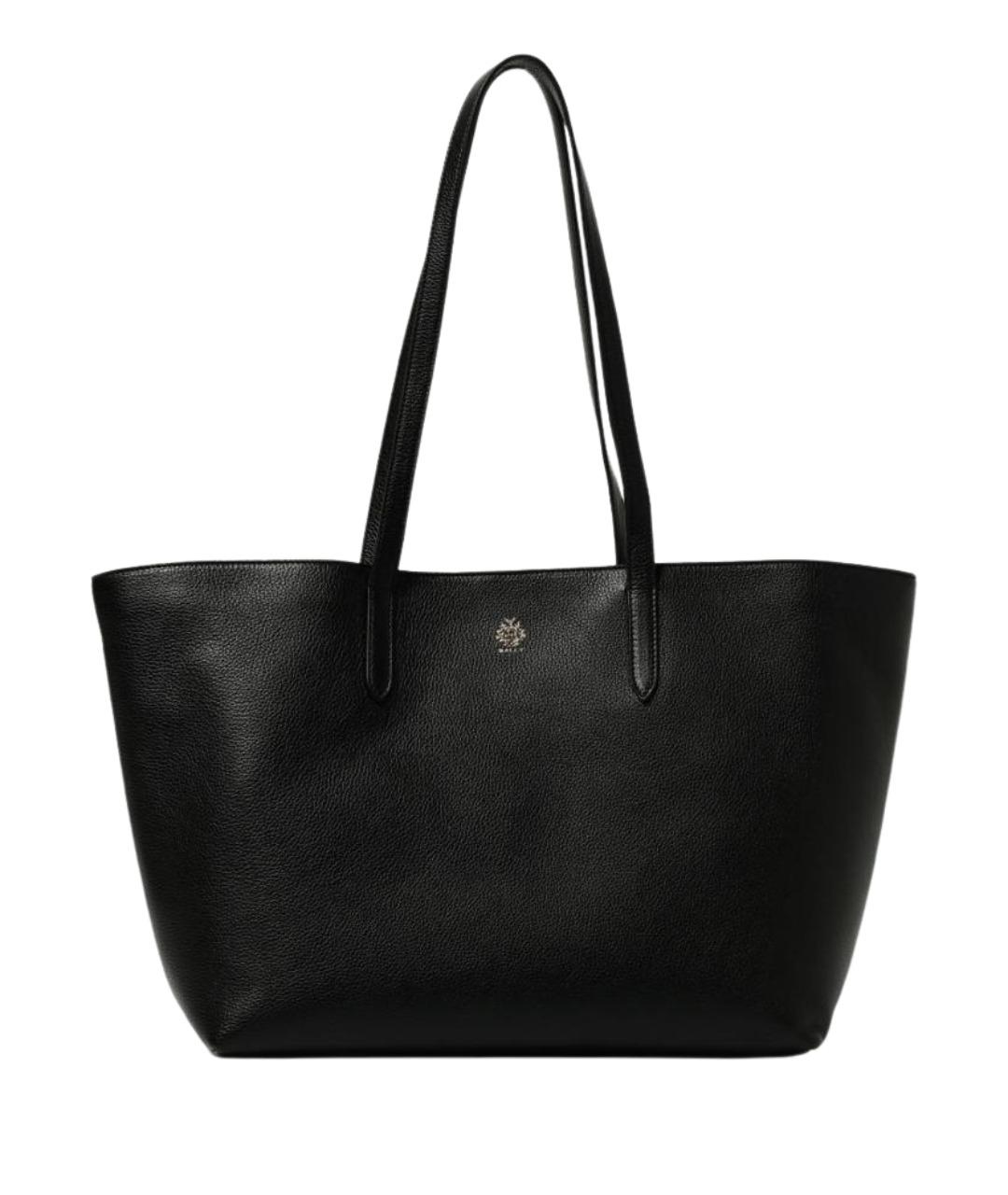 BALLY Черная кожаная сумка тоут, фото 1