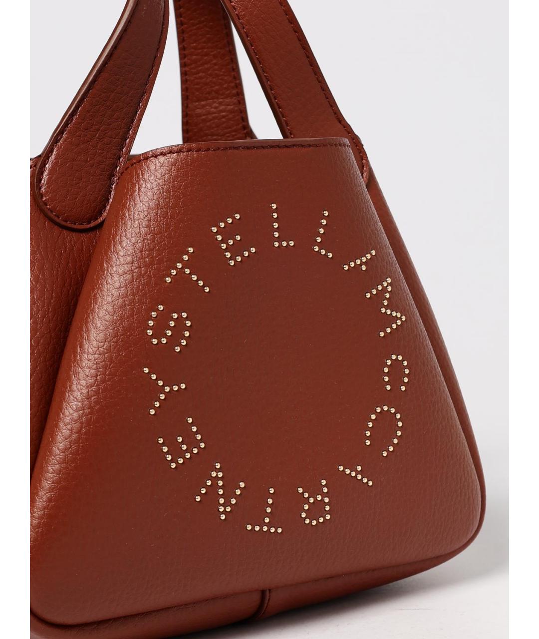 STELLA MCCARTNEY Бордовая сумка с короткими ручками из искусственной кожи, фото 4