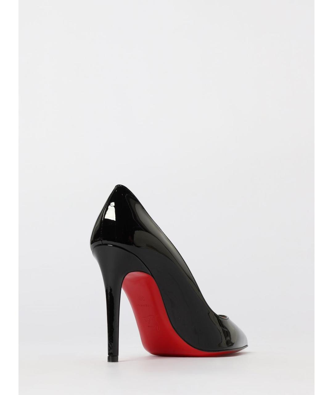 CHRISTIAN LOUBOUTIN Черные туфли из лакированной кожи, фото 3