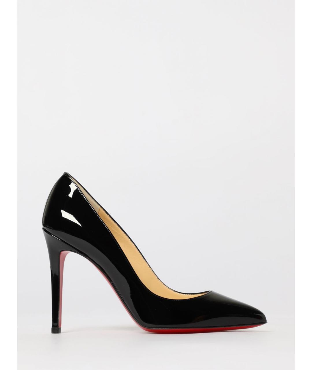 CHRISTIAN LOUBOUTIN Черные туфли из лакированной кожи, фото 4