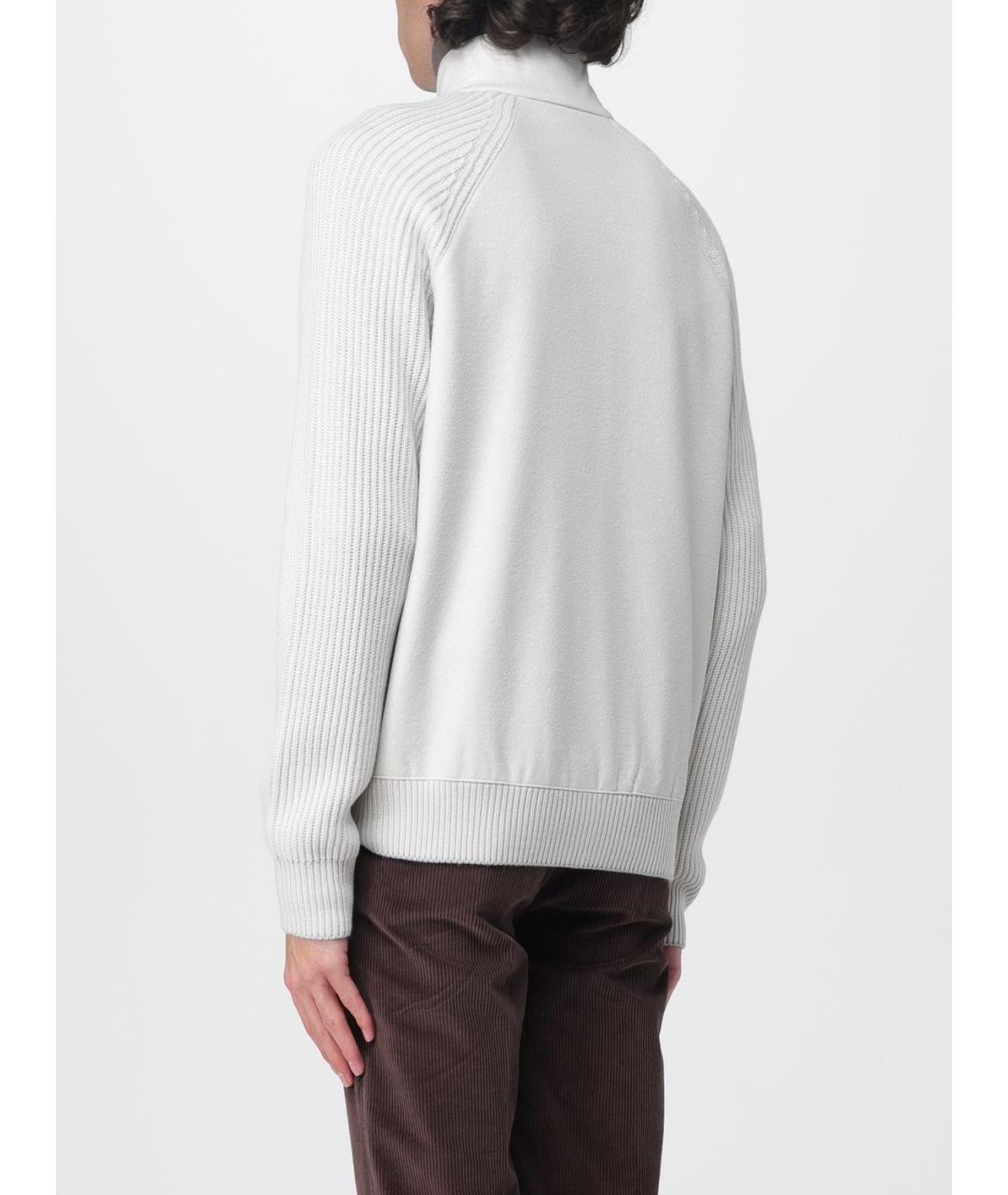 ELEVENTY Белый шерстяной кардиган, фото 2