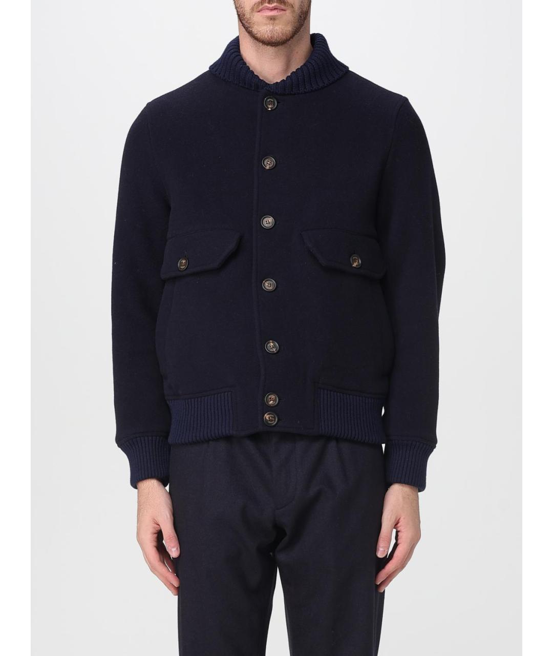 ELEVENTY Синяя шерстяная куртка, фото 5