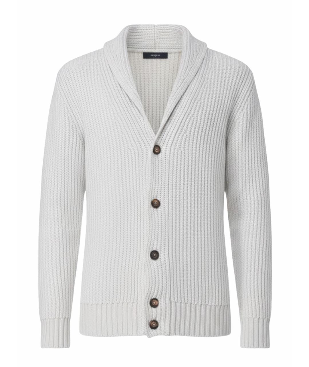 ELEVENTY Серый шерстяной кардиган, фото 1