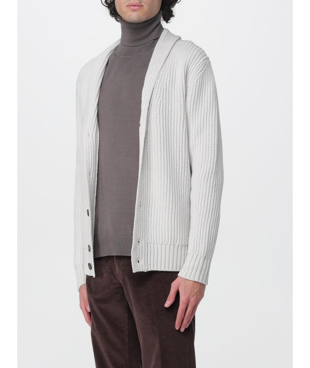 ELEVENTY Серый шерстяной кардиган, фото 3