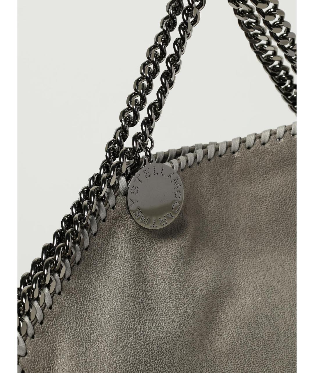 STELLA MCCARTNEY Серая сумка тоут из искусственной кожи, фото 4