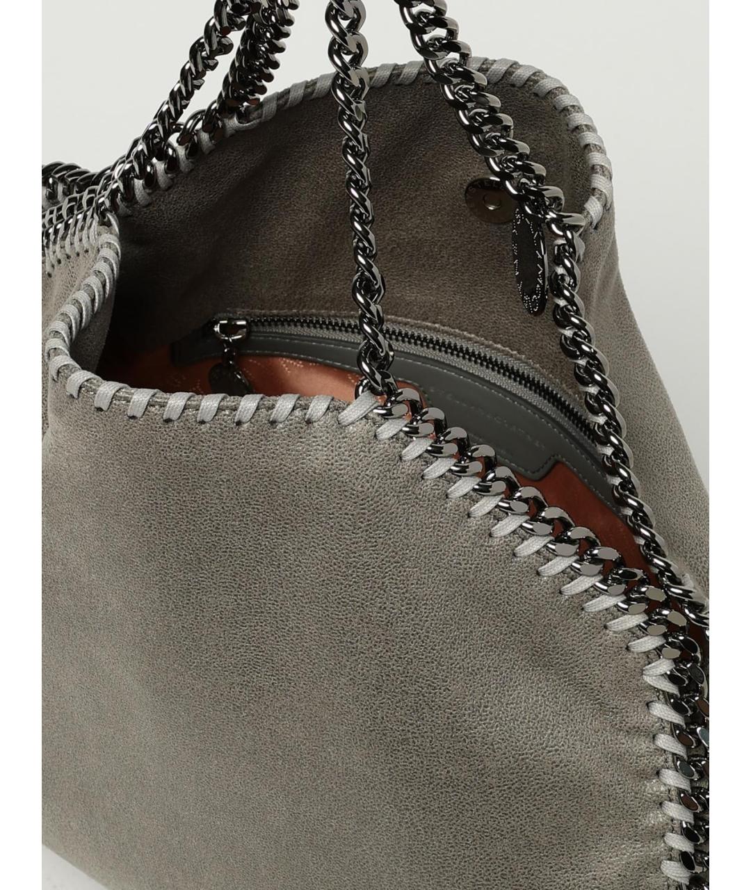 STELLA MCCARTNEY Серая сумка тоут из искусственной кожи, фото 5