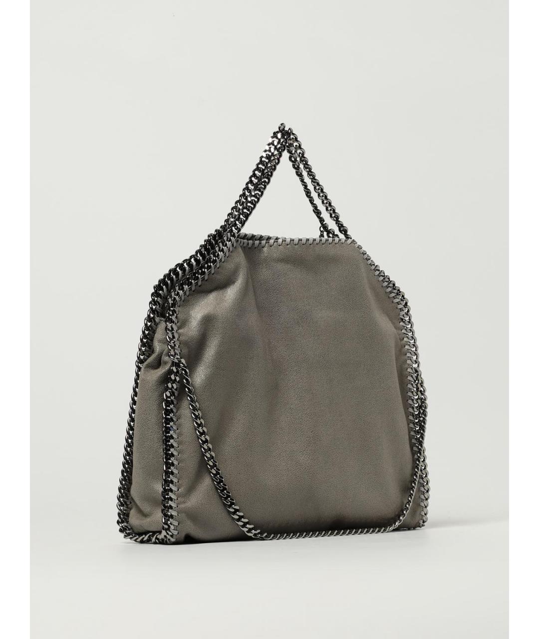 STELLA MCCARTNEY Серая сумка тоут из искусственной кожи, фото 3