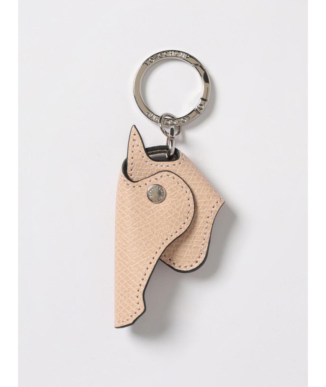 LONGCHAMP Бежевый брелок, фото 3