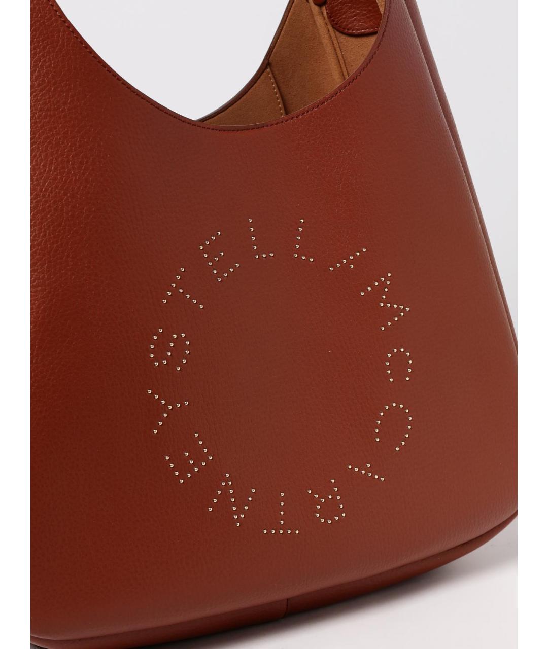 STELLA MCCARTNEY Коричневая сумка через плечо из искусственной кожи, фото 4