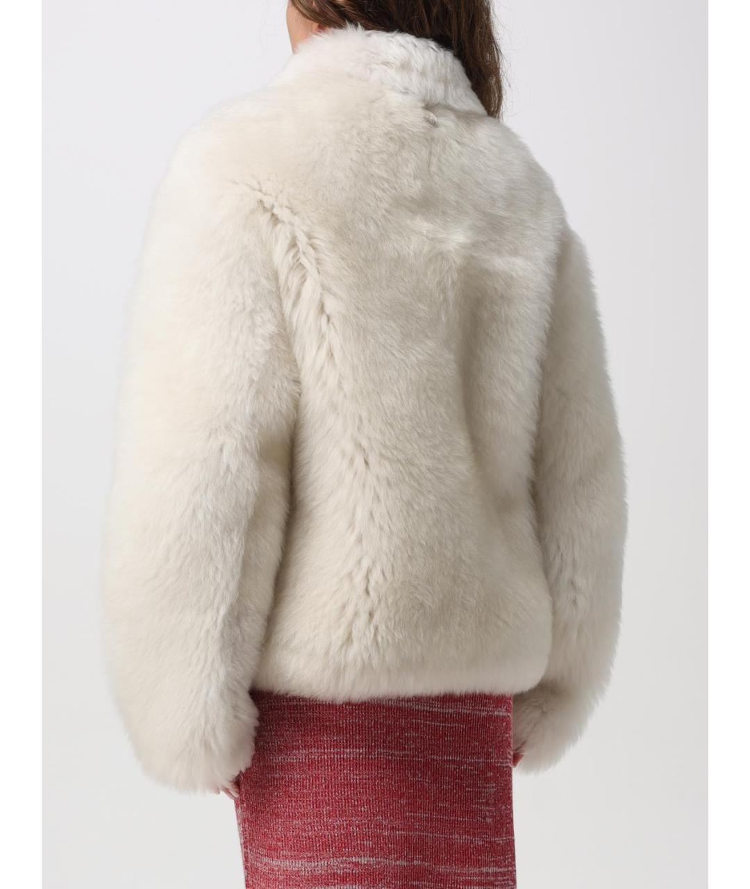 FABIANA FILIPPI Белая меховая шуба, фото 4