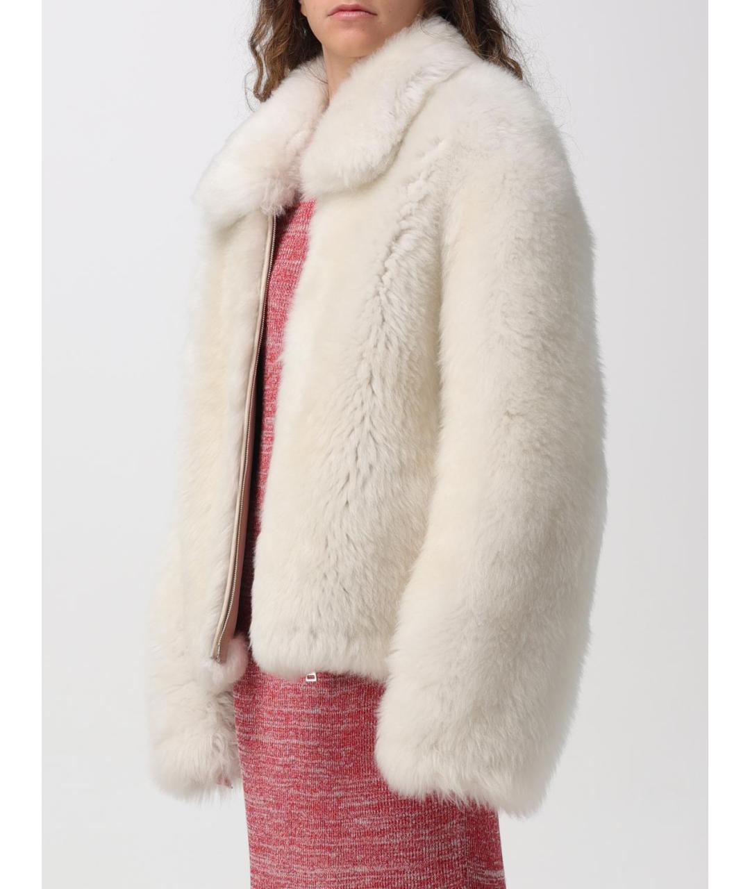 FABIANA FILIPPI Белая меховая шуба, фото 5