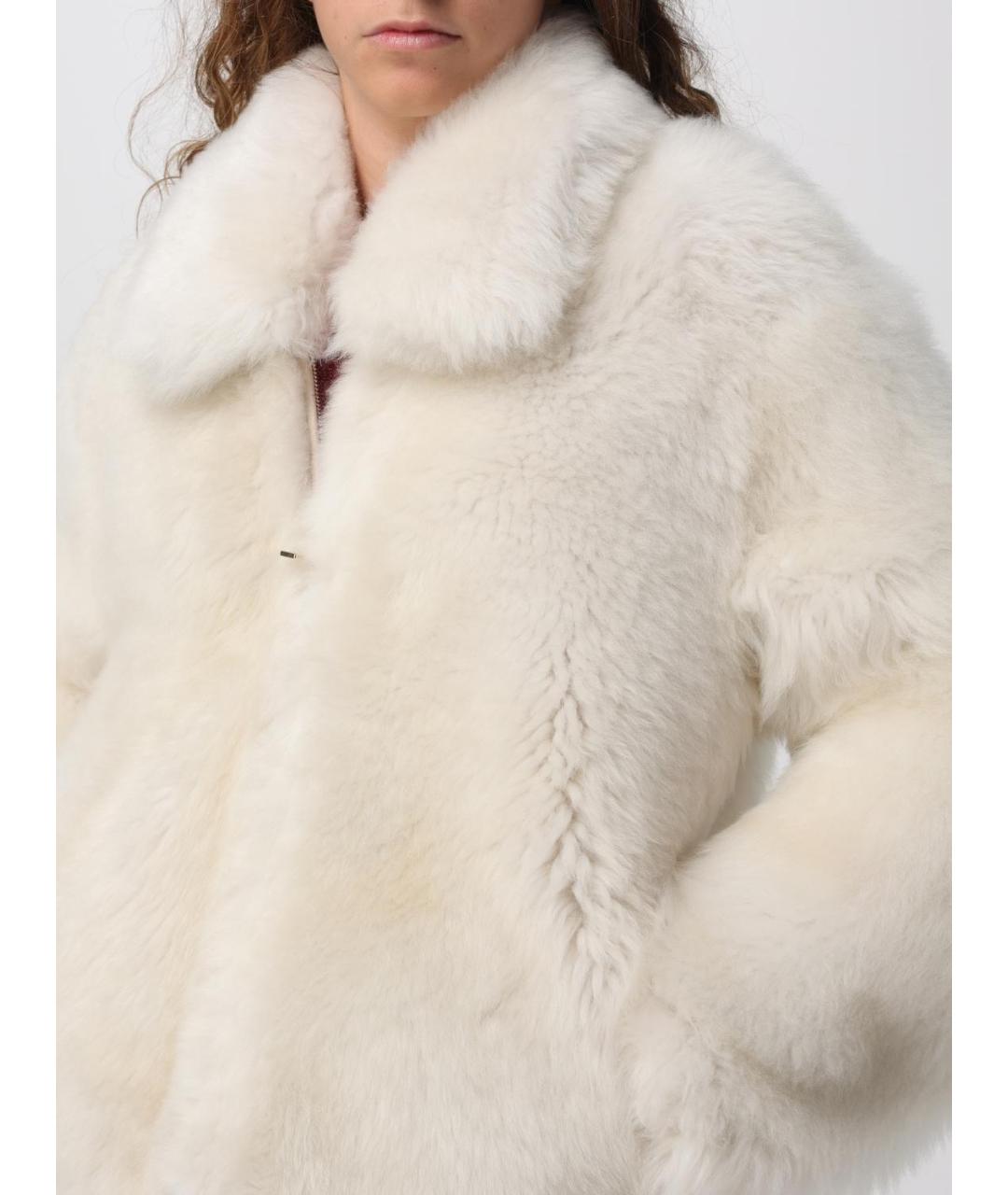 FABIANA FILIPPI Белая меховая шуба, фото 6