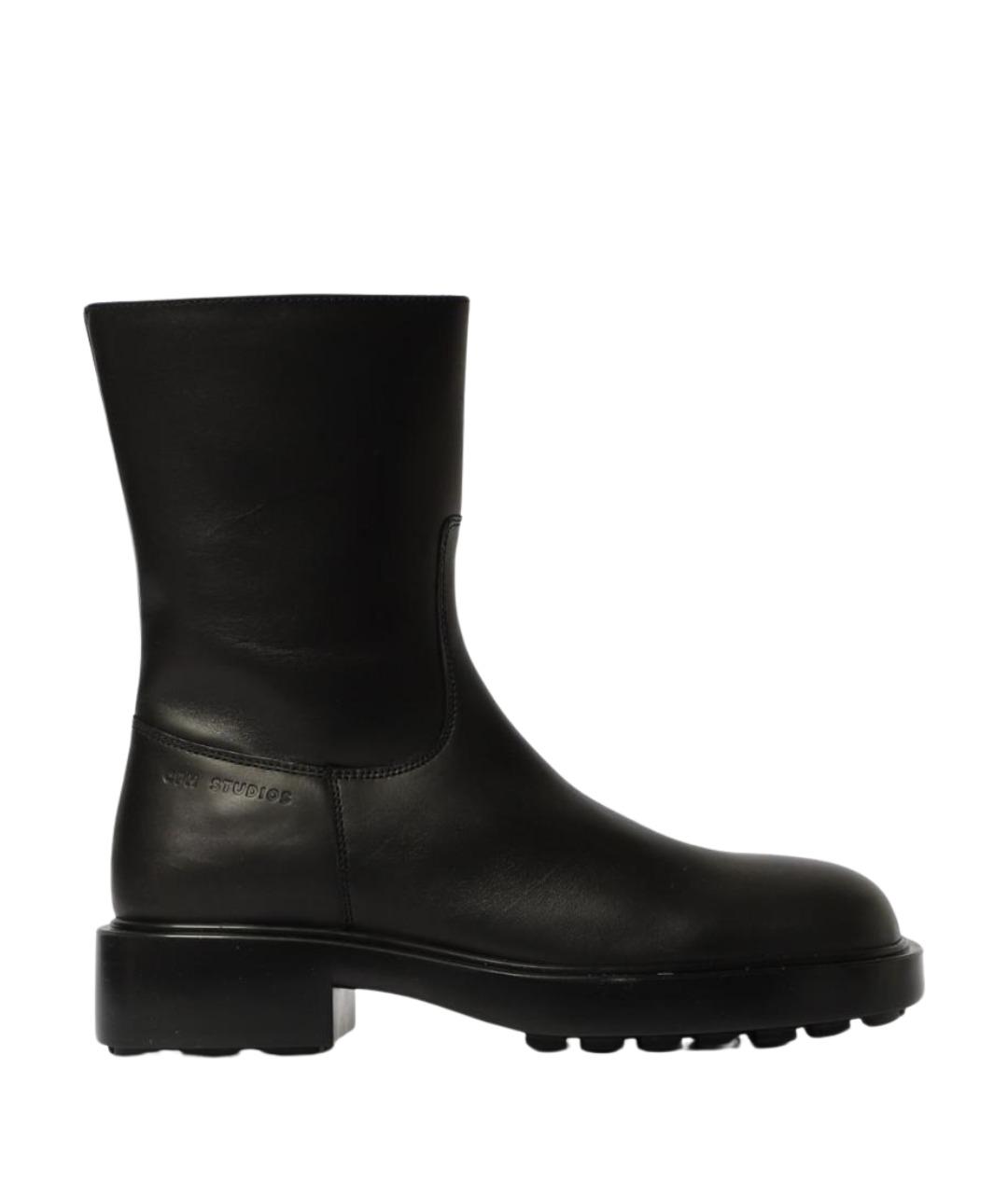 COPENHAGEN Черные кожаные ботинки, фото 1