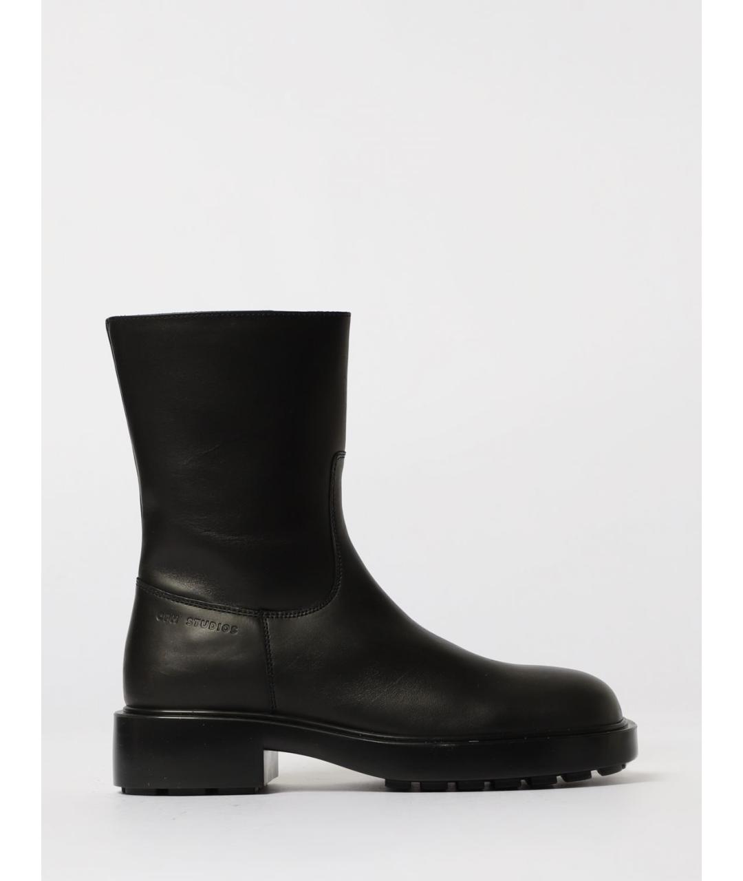 COPENHAGEN Черные кожаные ботинки, фото 4