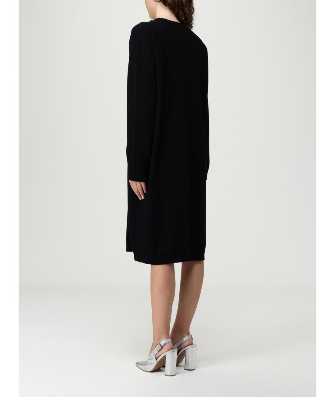 FABIANA FILIPPI Черное шерстяное повседневное платье, фото 2