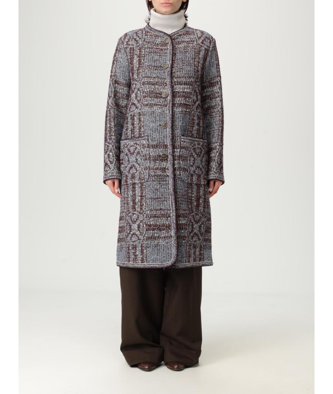 ETRO Серое хлопковое пальто, фото 2