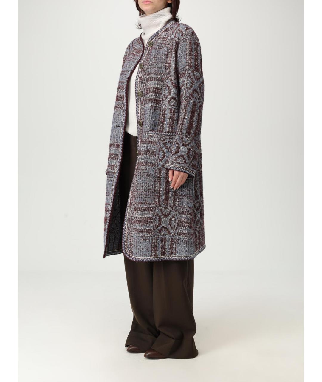 ETRO Серое хлопковое пальто, фото 4