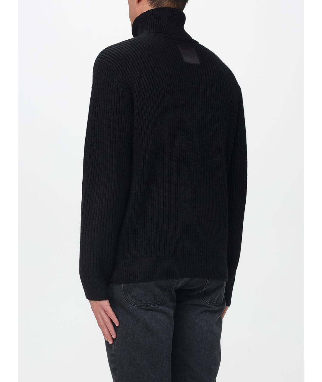 EA7 Черный шерстяной джемпер / свитер, фото 3