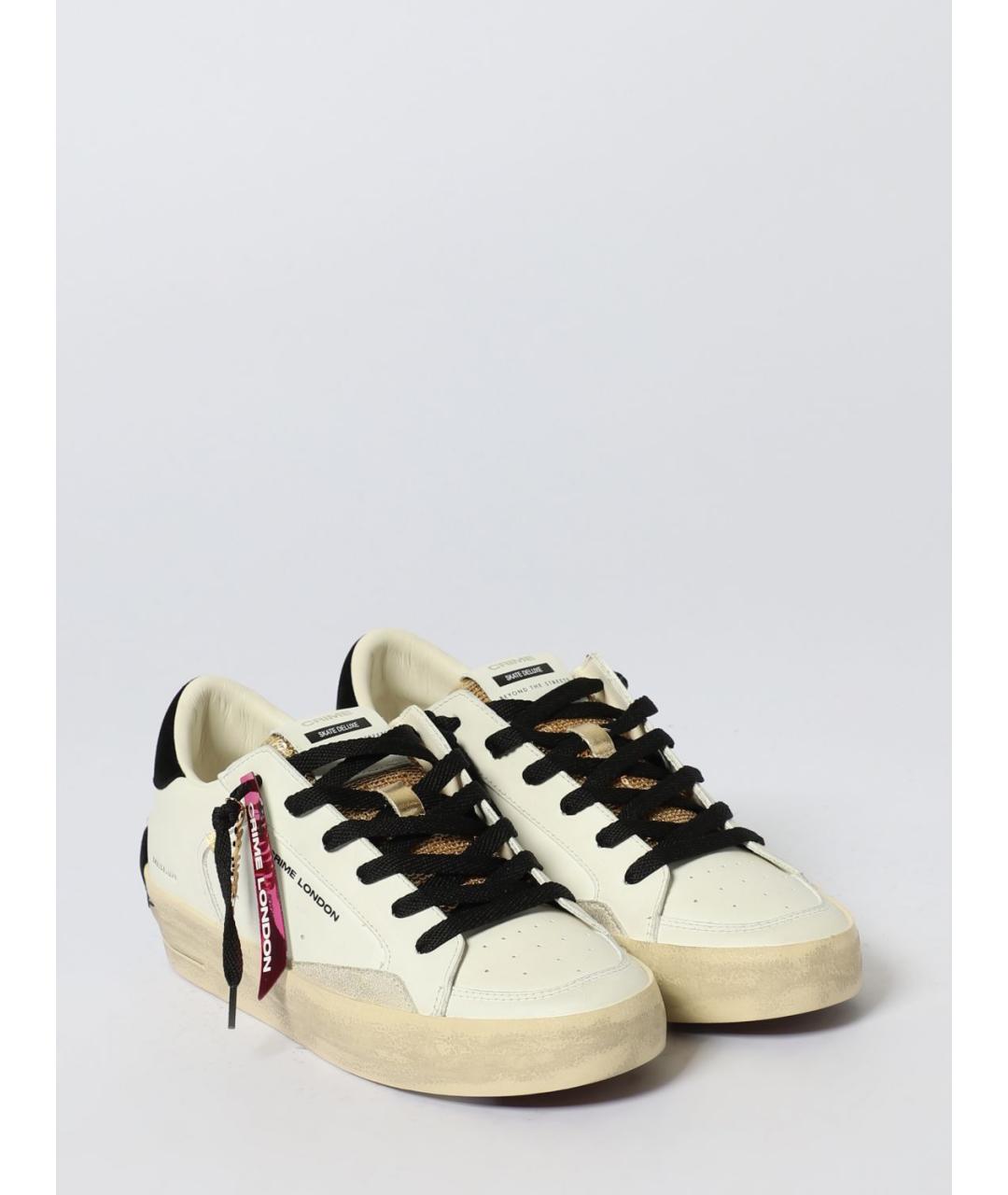 CRIME LONDON Белые кожаные кеды, фото 2