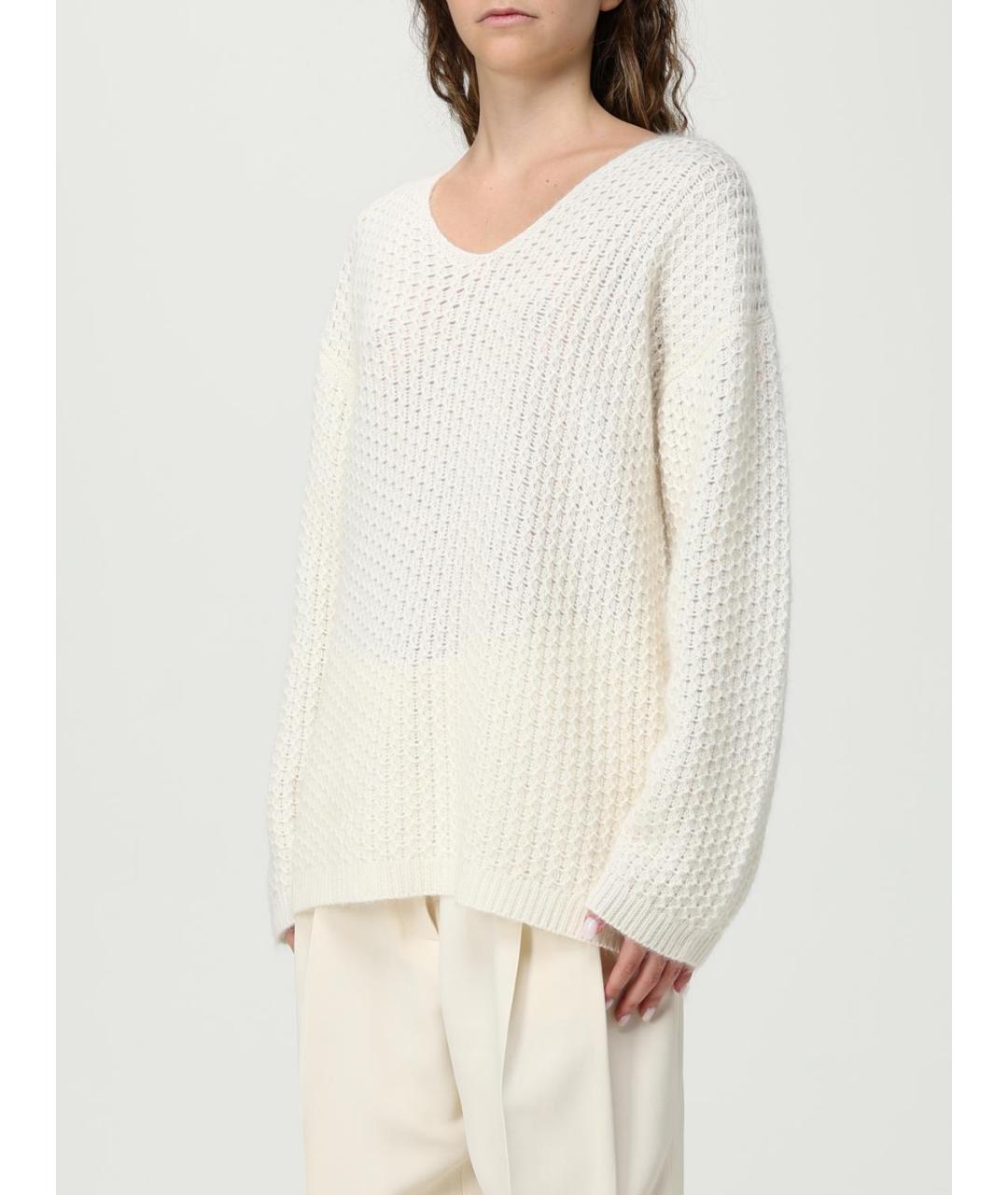 FABIANA FILIPPI Бежевый шерстяной джемпер / свитер, фото 3