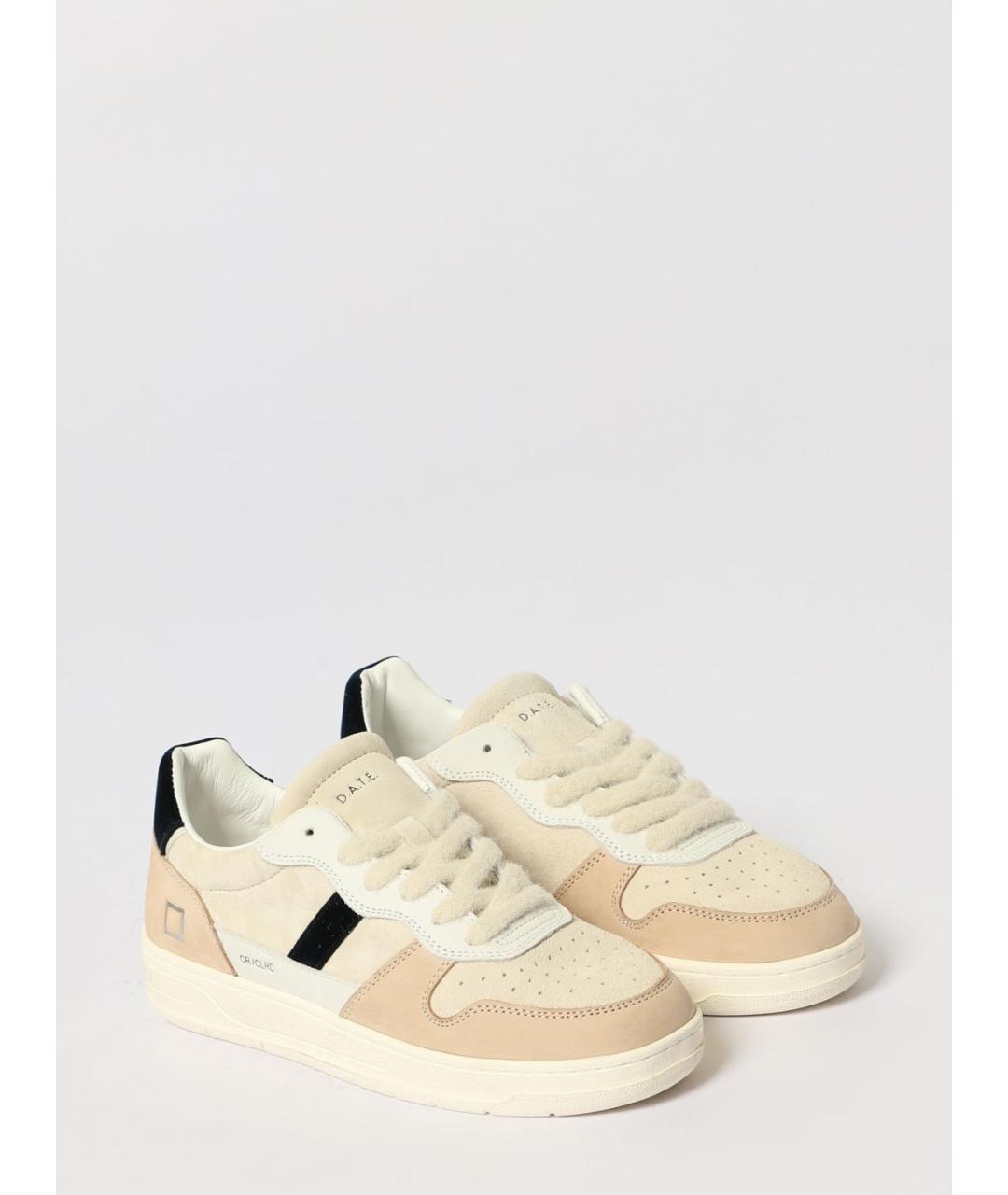 D.A.T.E. Бежевые кожаные кеды, фото 2