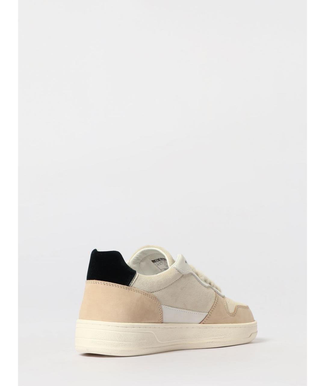 D.A.T.E. Бежевые кожаные кеды, фото 3