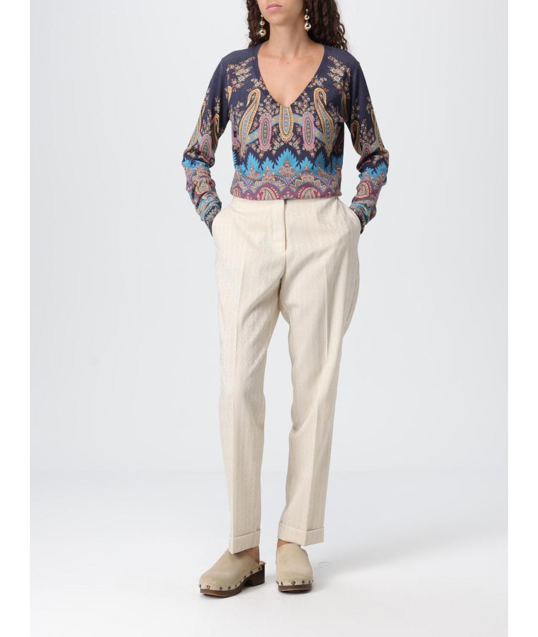 ETRO Мульти шелковый джемпер / свитер, фото 3