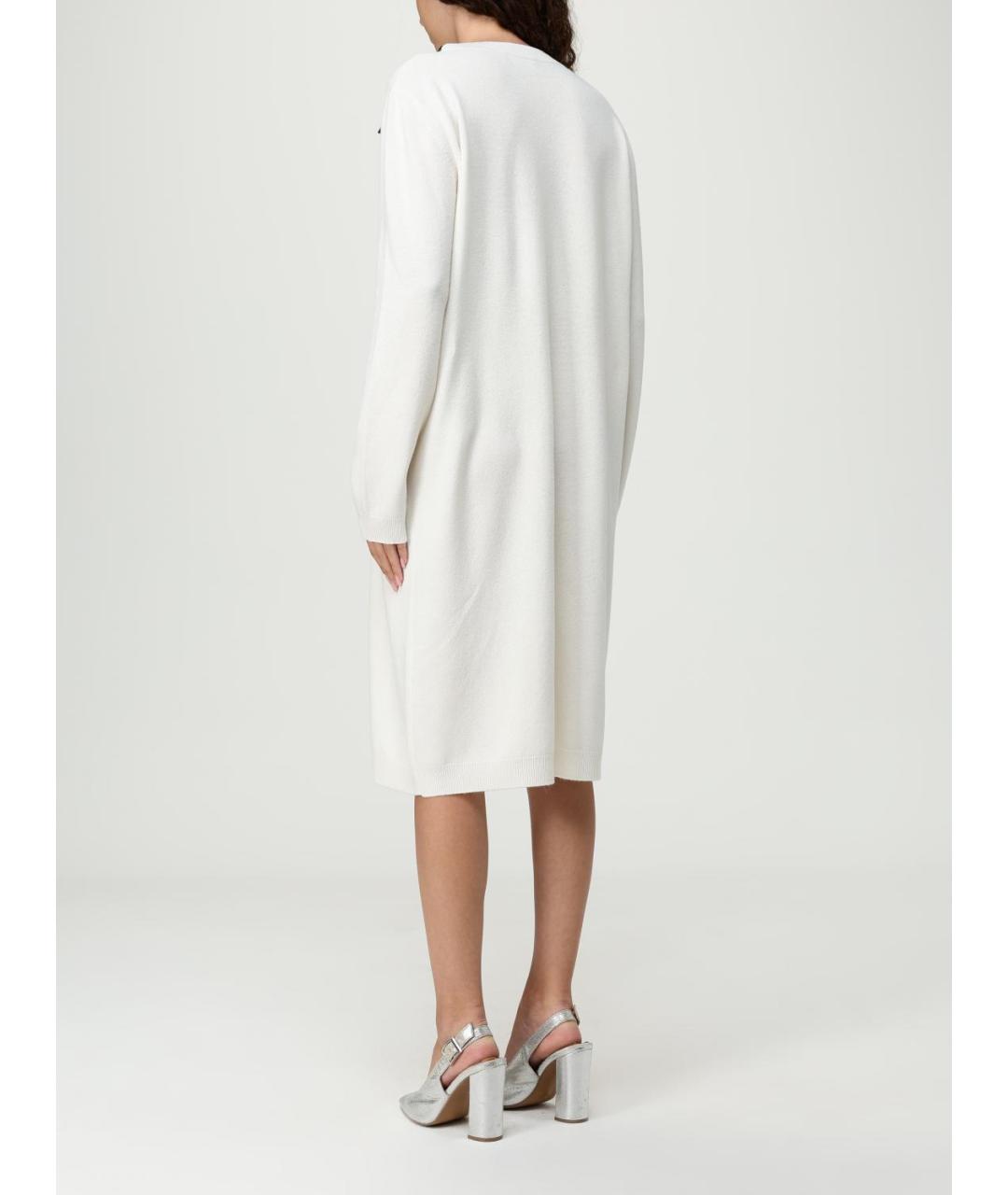 FABIANA FILIPPI Белое шерстяное повседневное платье, фото 2