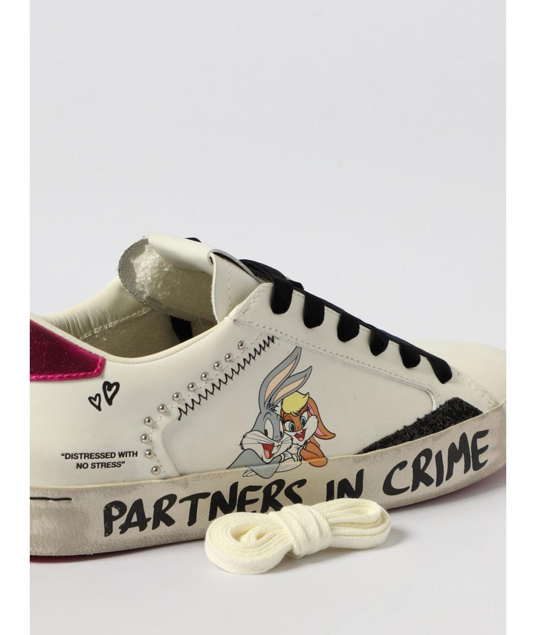 CRIME LONDON Белые кожаные кеды, фото 4