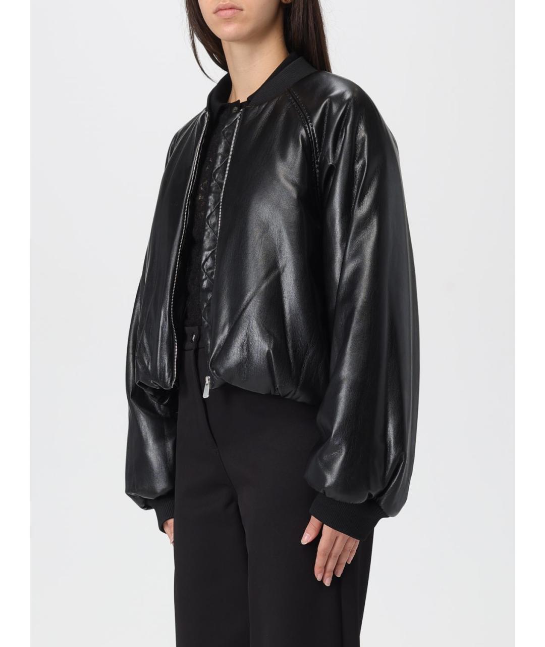 PINKO Черная полиэстеровая куртка, фото 4