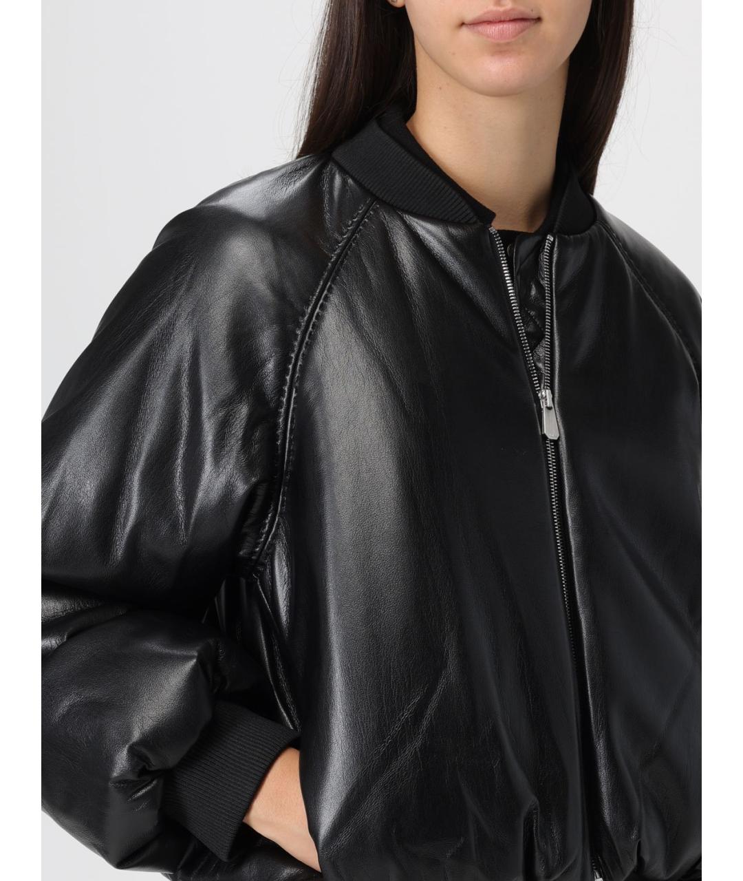 PINKO Черная полиэстеровая куртка, фото 5