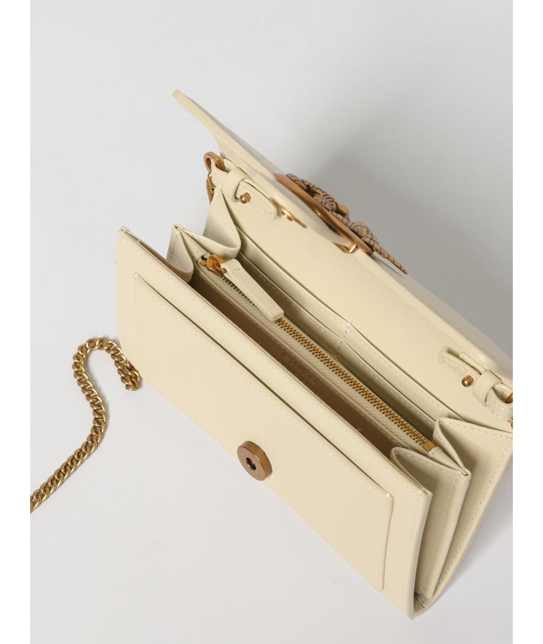 PINKO Белый кожаный кошелек, фото 3