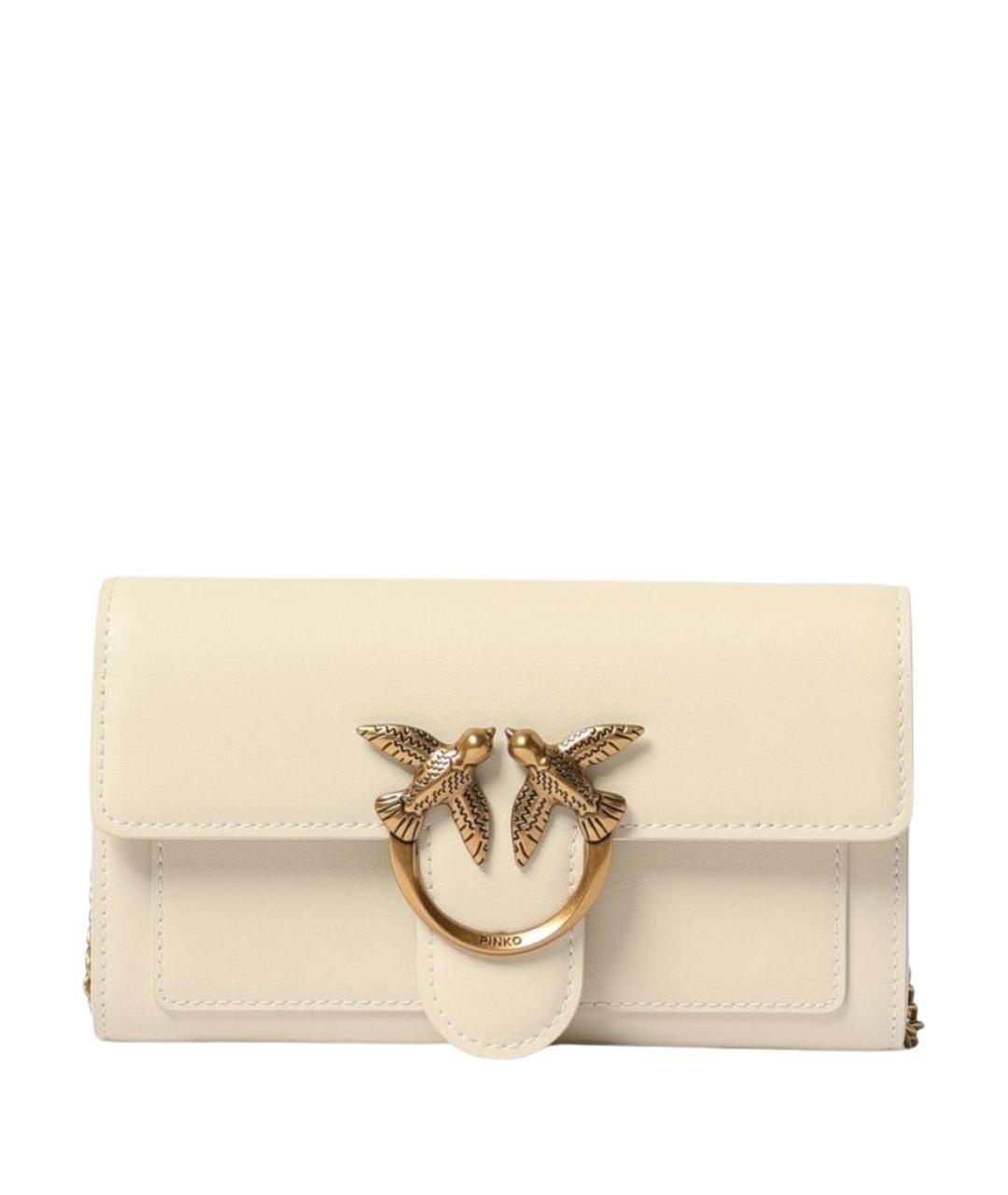 PINKO Белый кожаный кошелек, фото 1