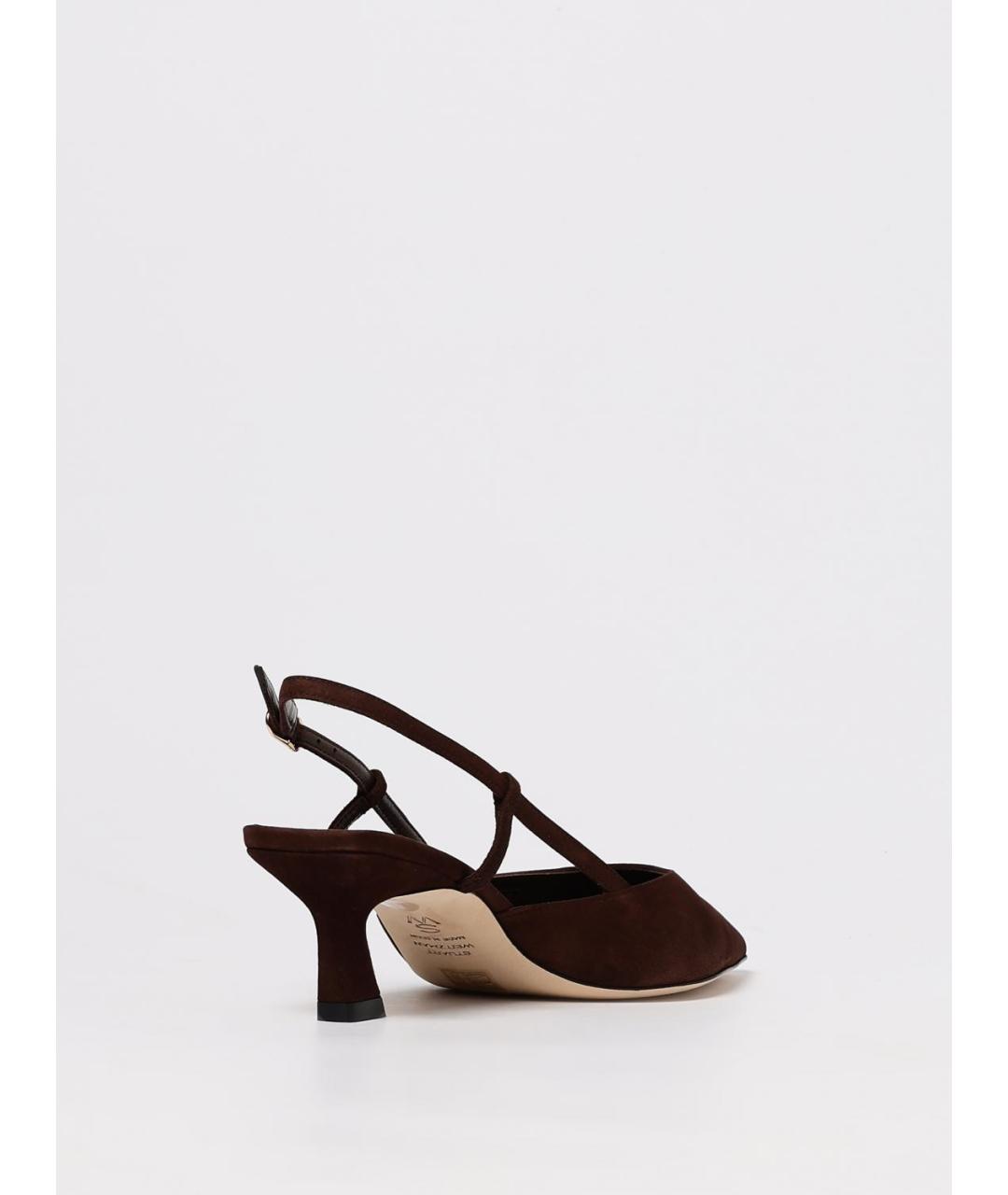 STUART WEITZMAN Коричневые замшевые туфли, фото 3
