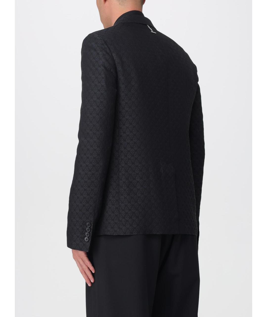 ALEXANDER MCQUEEN Черный вискозный пиджак, фото 4
